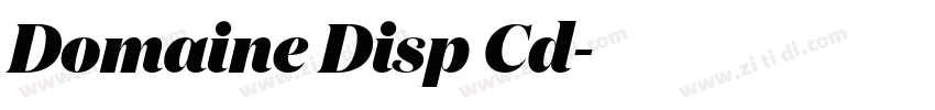 Domaine Disp Cd字体转换 Domaine Disp Cd字体转换